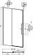 Grossman Душевая дверь в нишу Galaxy 140x195 профиль черный матовый стекло тонированное – картинка-22